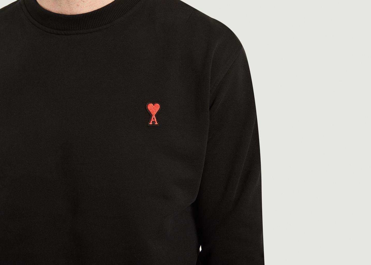  Sweatshirt Logo Heart Cotton - AMI Paris