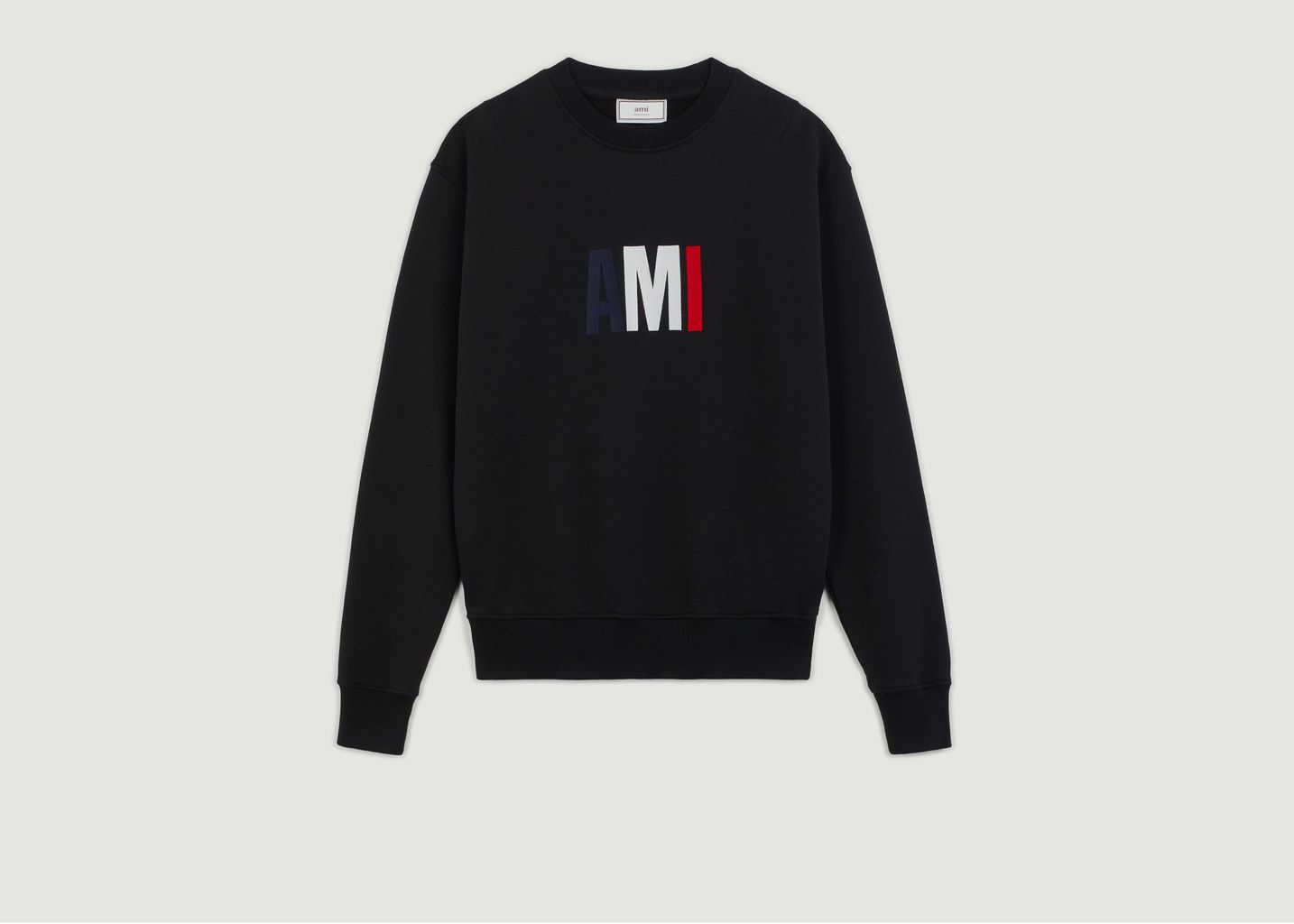 Sweat Broderie Logo Coton - AMI Paris