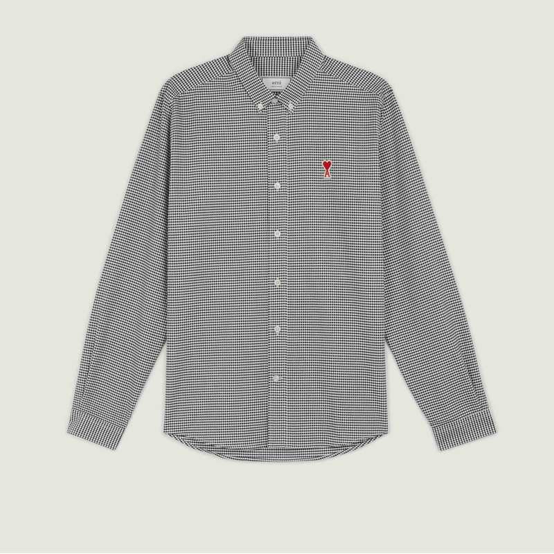 Oxford Shirt With Logo And American Collar - AMI Paris