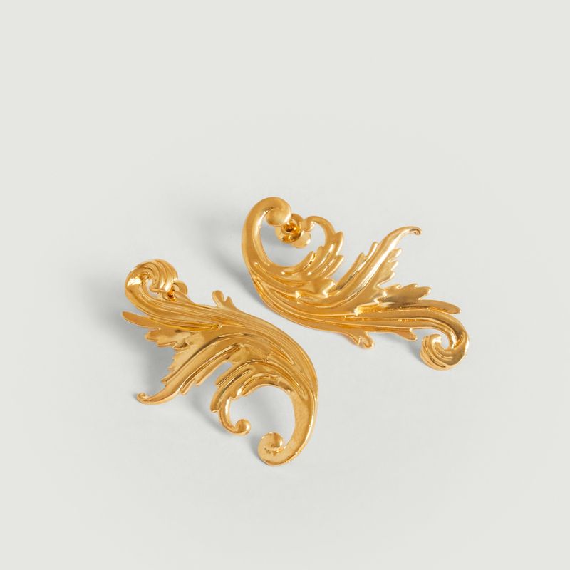 Akantha Gold Plated Pendant Earrings - An-nee