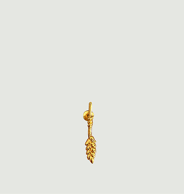 Mono earring gold plated small ear shape June