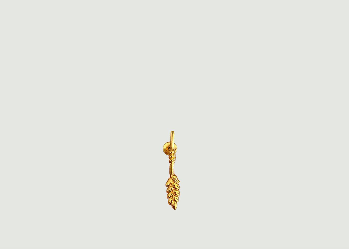 Mono earring gold plated small ear shape June - An-nee