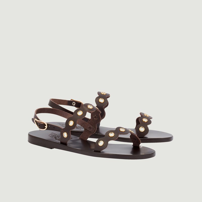 Clio Mirrors leather sandals - Ancient Greek Sandals
