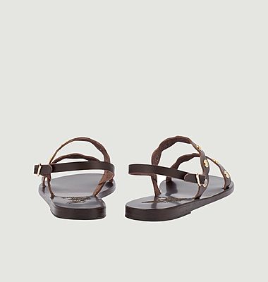 Clio Mirrors leather sandals