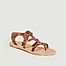 Grace Kelly python effect sandals - Ancient Greek Sandals