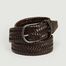 Elasticated braided leather belt - Anderson's