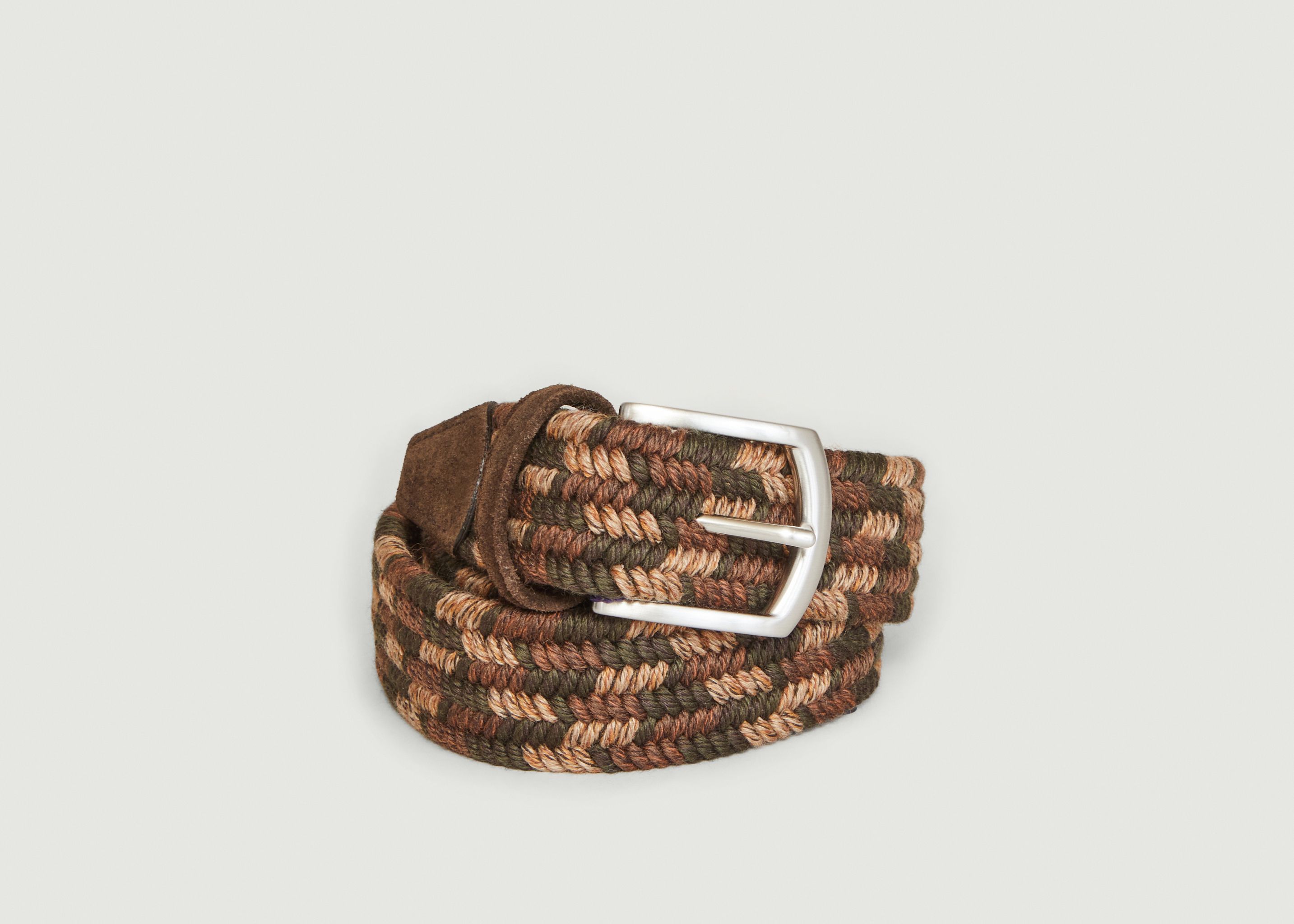 Elasticated woven wool belt - Anderson's