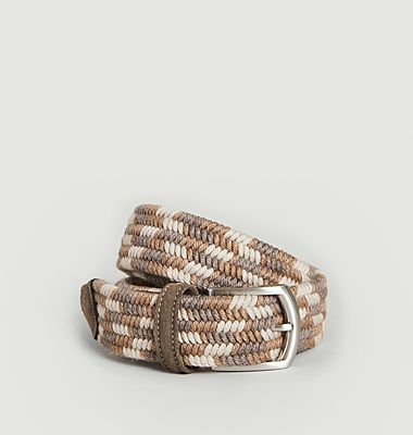 Elasticated braided belt