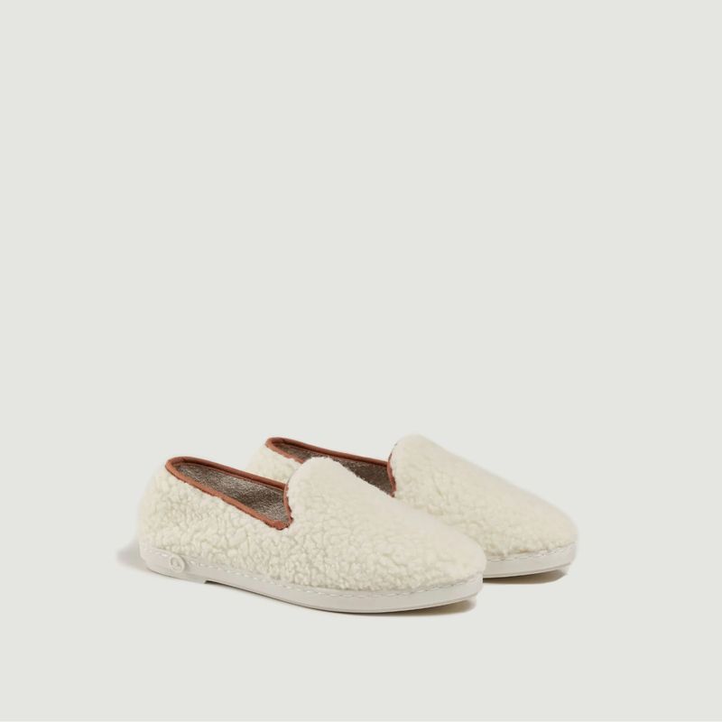 Natural Wool Bouclette Slipper AW - Angarde