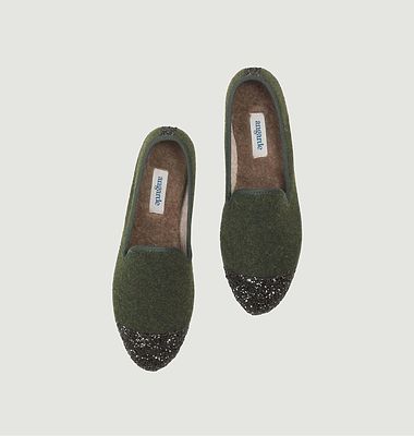 Green Sequined Slippers