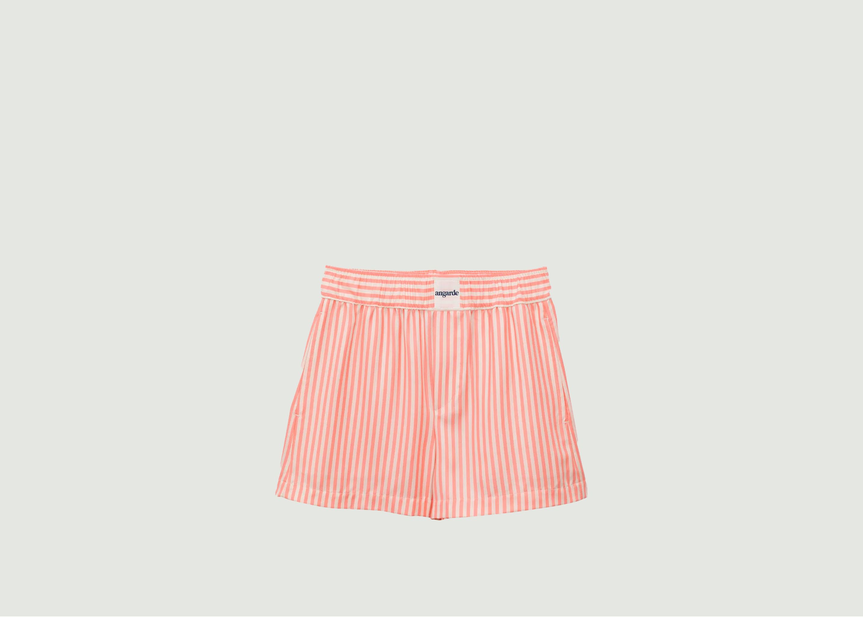 Striped tencel pyjama shorts - Angarde