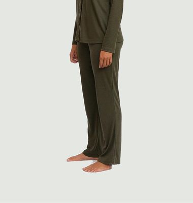 Pantalon de pyjama uni en tencel et coton bio