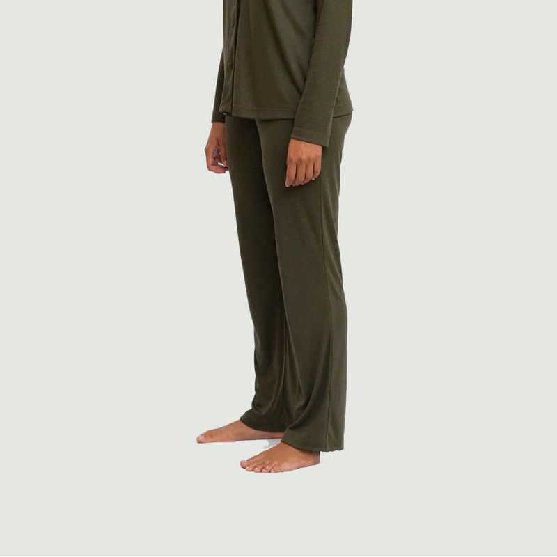Pantalon de pyjama uni en tencel et coton bio - Angarde