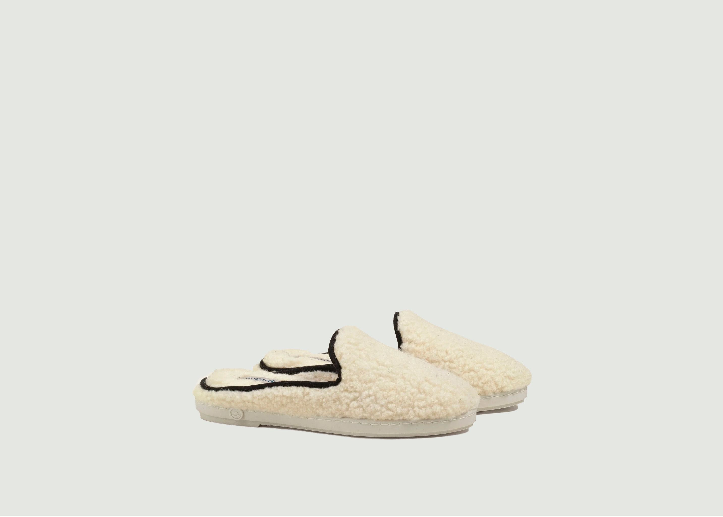 Wool Bouclette Mules - Angarde