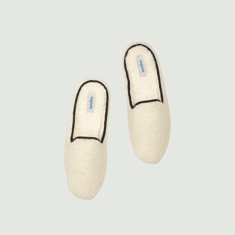 Wool Bouclette Mules - Angarde