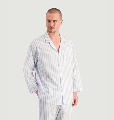 Chemise pyjama homme coton bio