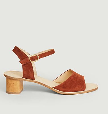 Emily suede leather sandals