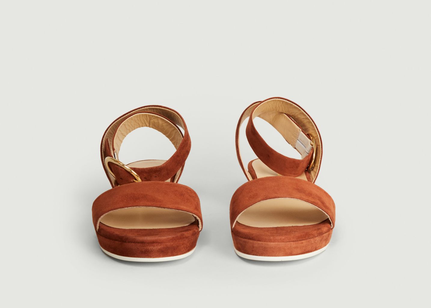 Sandales en cuir velours Romane - Anne Thomas Chaussures