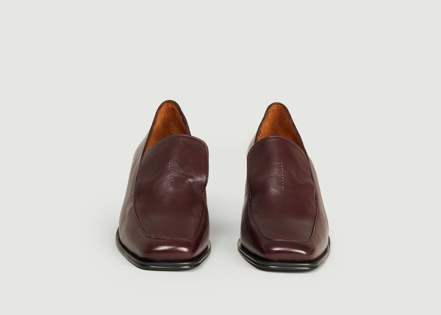 Mocassins en cuir nappa à talons Simon - Anne Thomas Chaussures