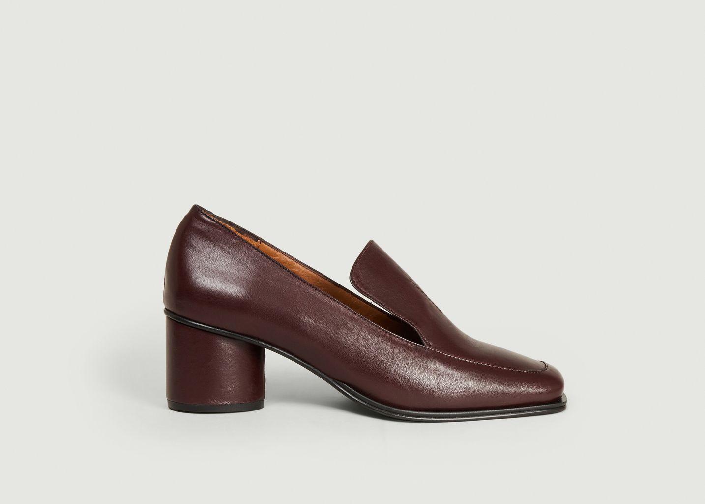 Mocassins en cuir nappa à talons Simon - Anne Thomas Chaussures