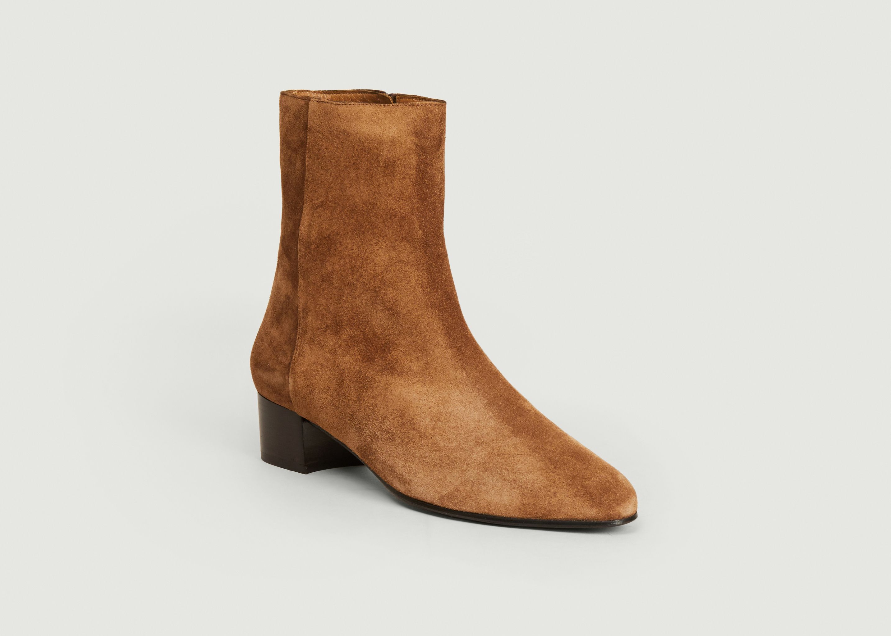 Michèle suede leather boots - Anne Thomas Chaussures