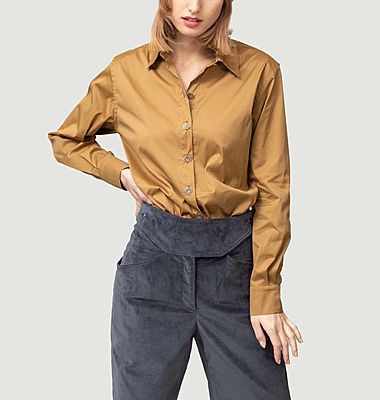 Biche long sleeve shirt in organic cotton poplin
