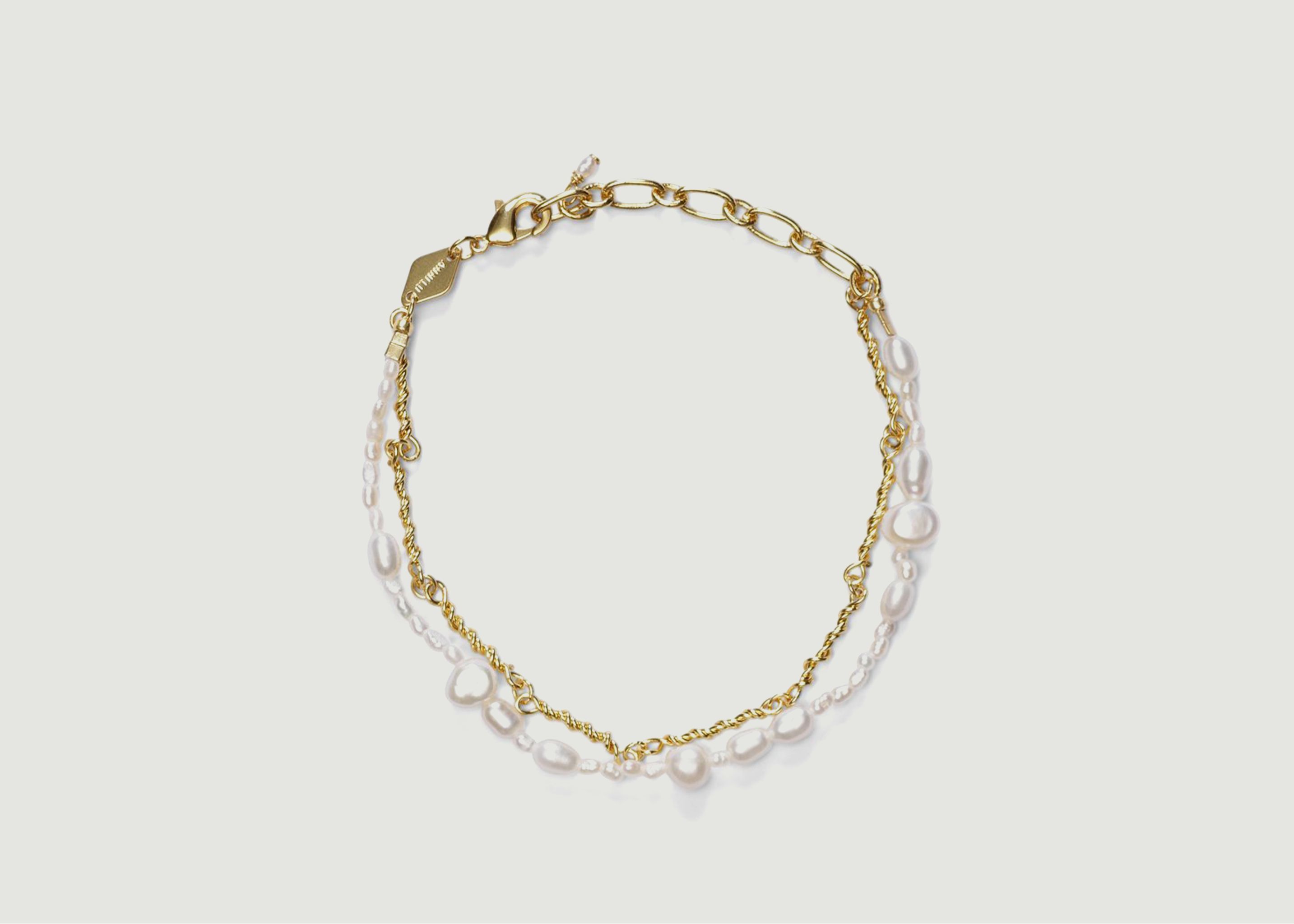 Bracelet double chaîne et perles Sprezzatura - Anni Lu