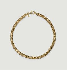 Liquid gold plated chain necklace