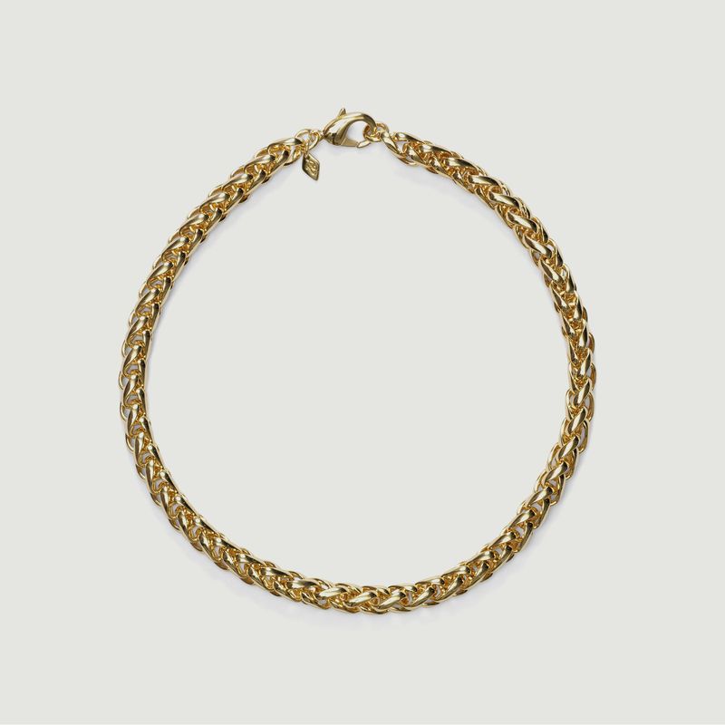 Liquid gold plated chain necklace - Anni Lu