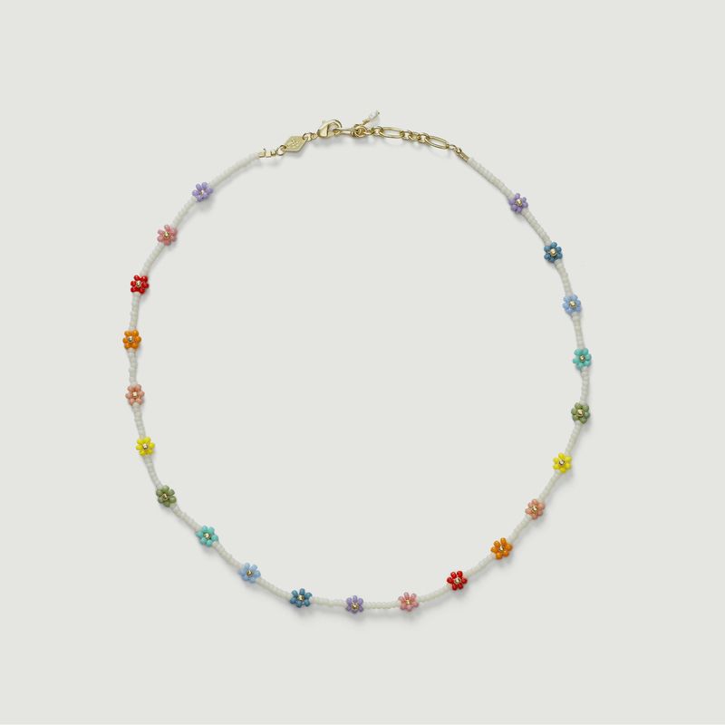 Necklace with Flower Power beads - Anni Lu