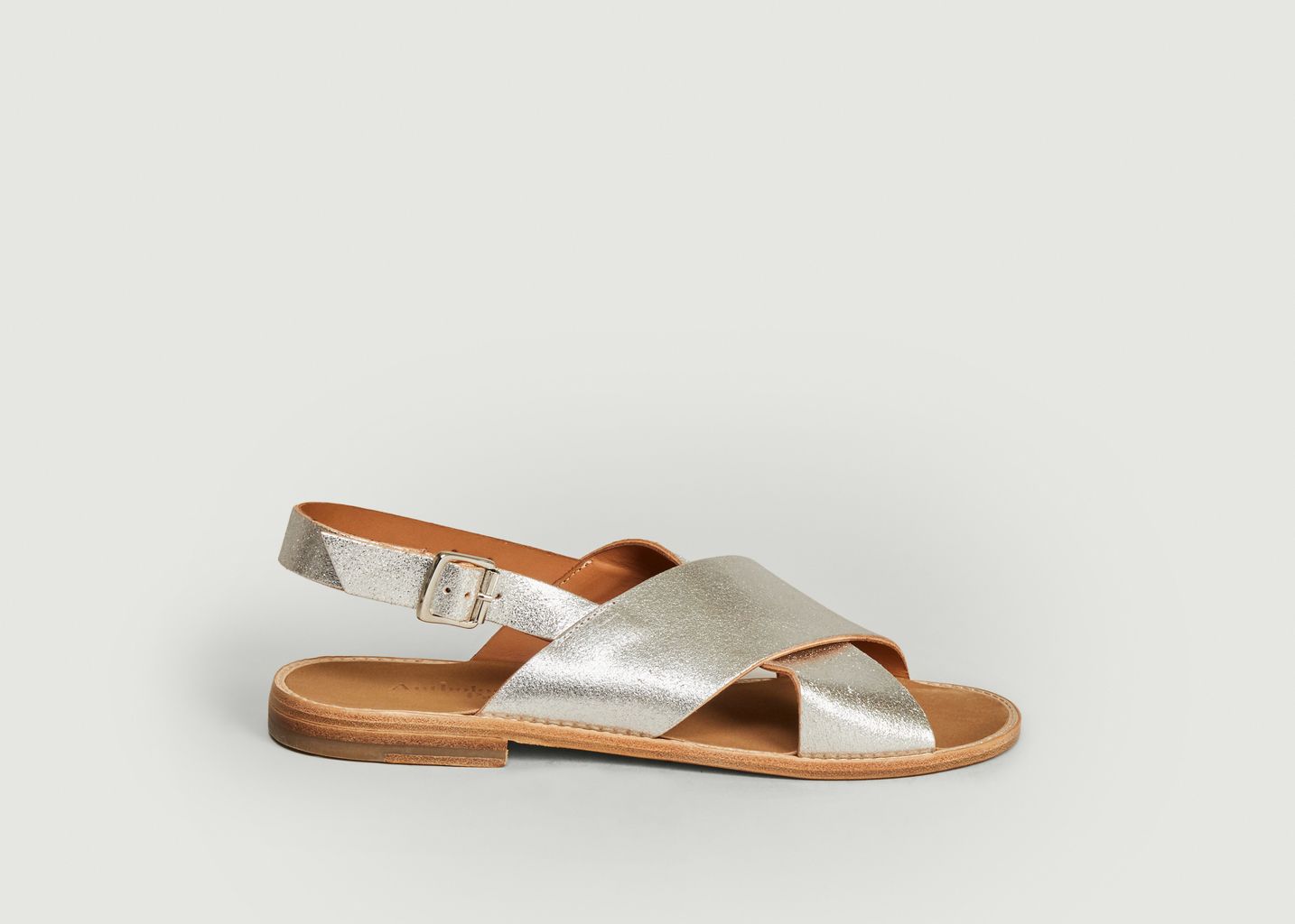 Sandales en cuir lamé Birmanie - Anthology Paris