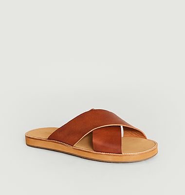 Birdy leather mules