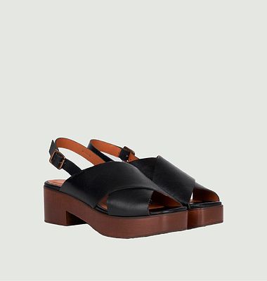 Leather and wood sandals Pretoria