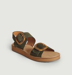 Betty suede flat sandals