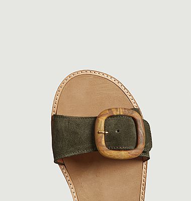 Betty suede flat sandals