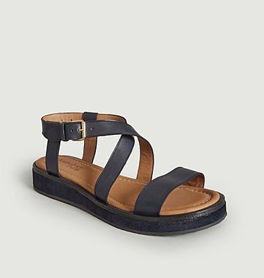 Flat leather sandals Otte