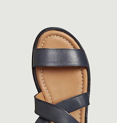 Flat leather sandals Otte