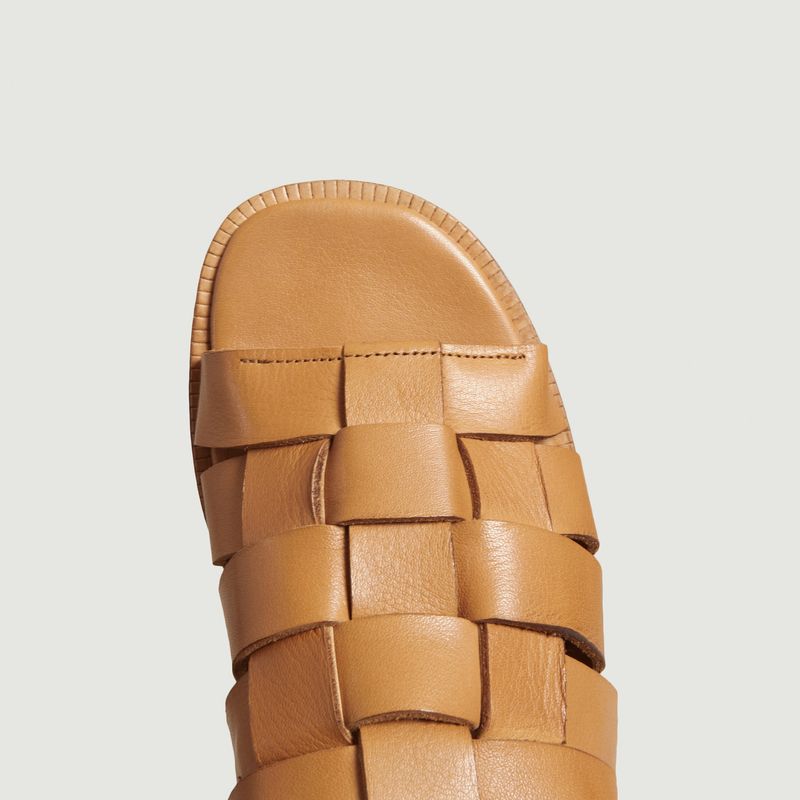 Flat leather sandals Renée - Anthology Paris