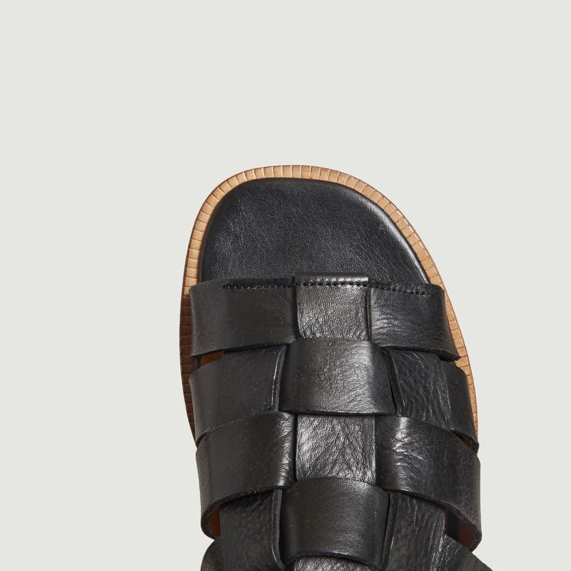 Flat leather sandals Renée - Anthology Paris
