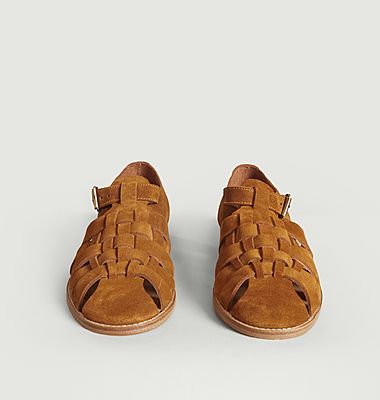 Baiko suede flat sandals