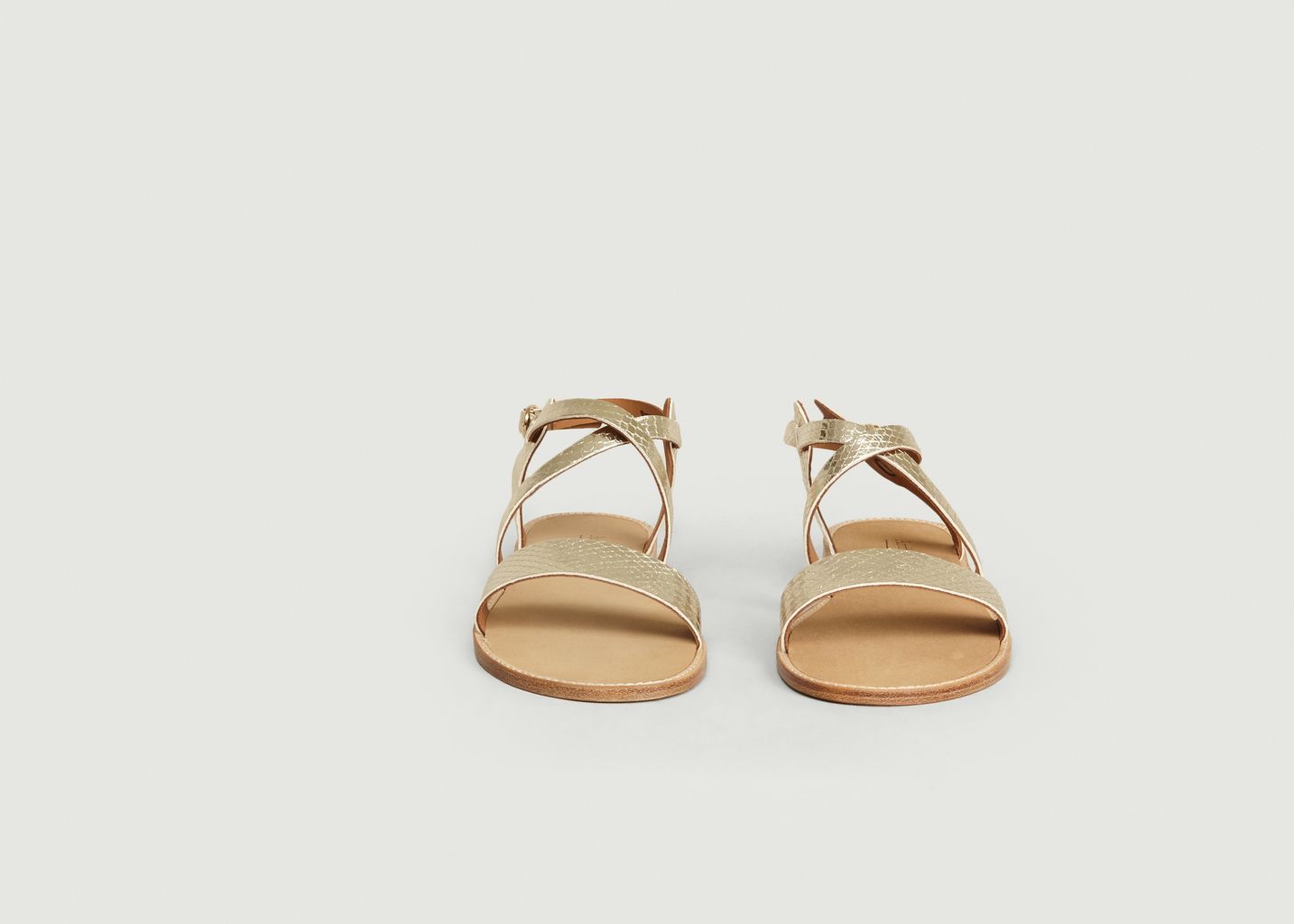 Sandales Beryl en Cuir Lamé - Anthology Paris