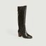 Malou Brittania leather high boots - Anthology Paris