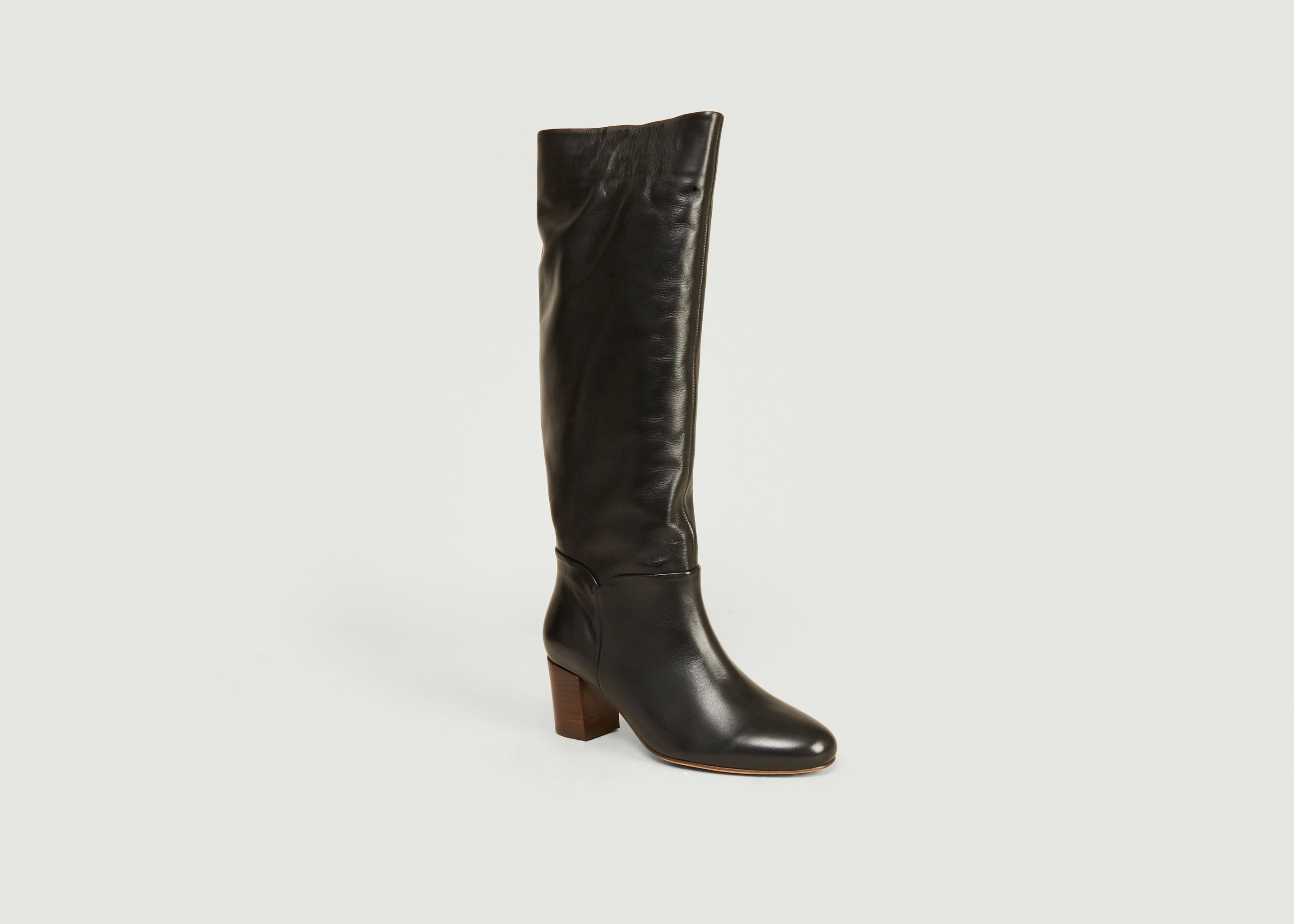 Malou Brittania leather high boots - Anthology Paris