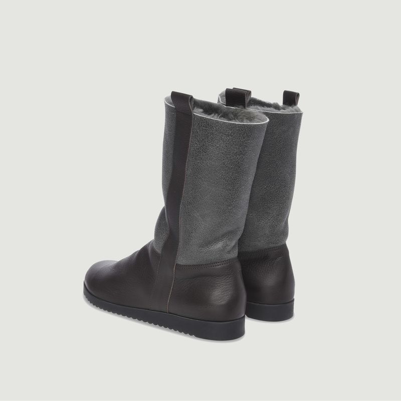 Baokow flat leather boots with lining - Arche
