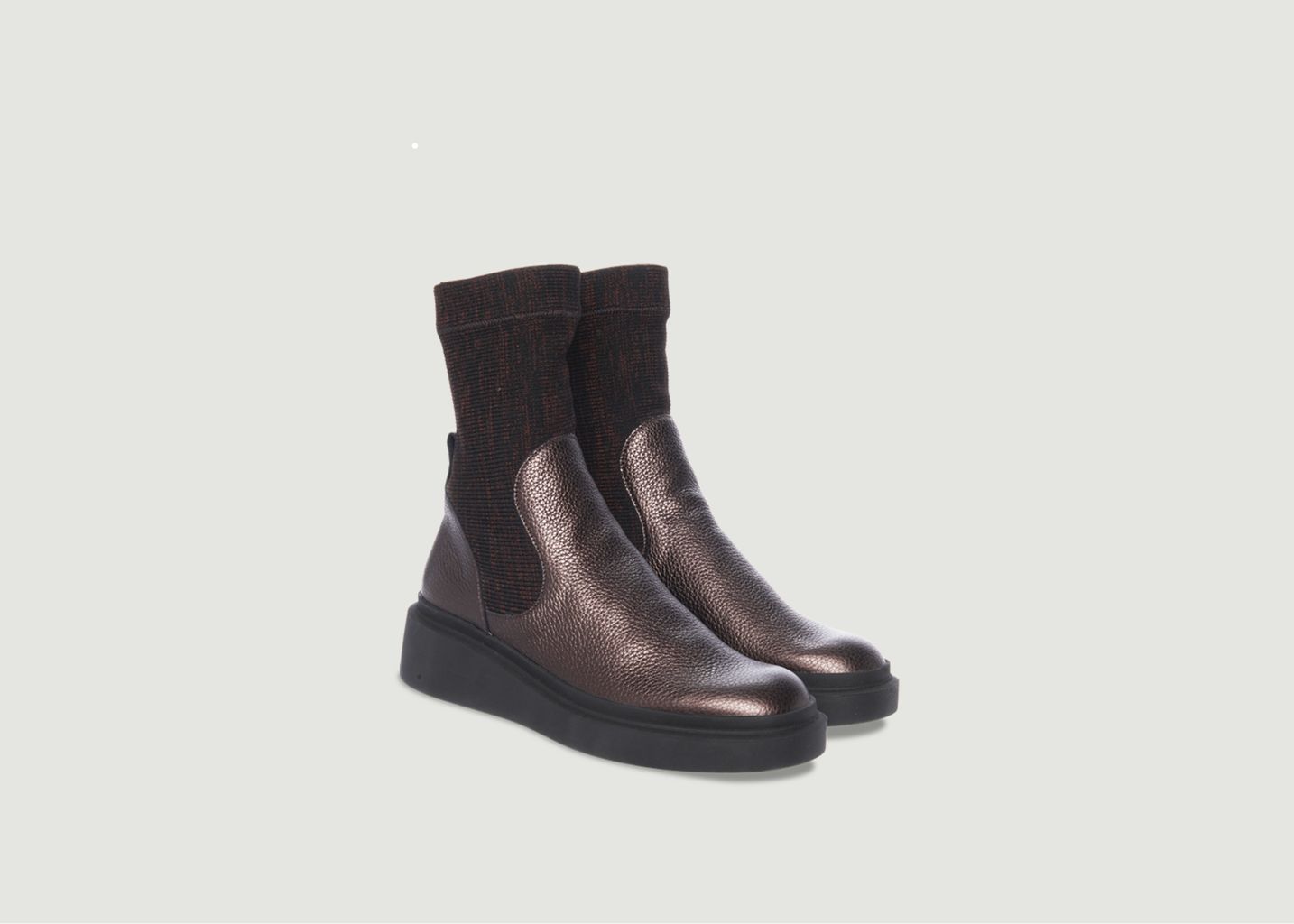 Leather and knit boots Suzhey - Arche