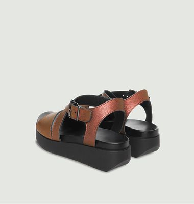 Leather wedge sandals Myakki