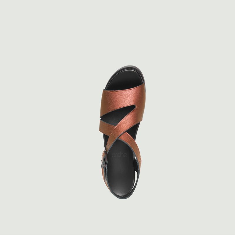 Sandales compensées en cuir Myakki - Arche