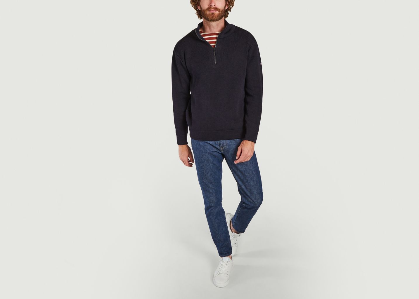 Pull en laine col camionneur Châteaulin - Armor Lux