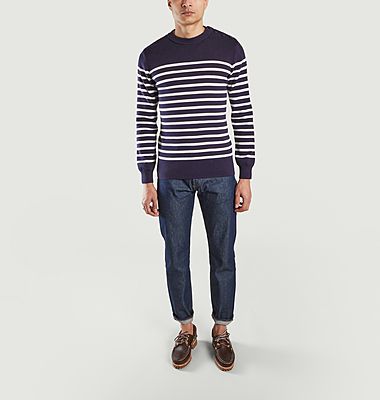 Groix striped navy sweater