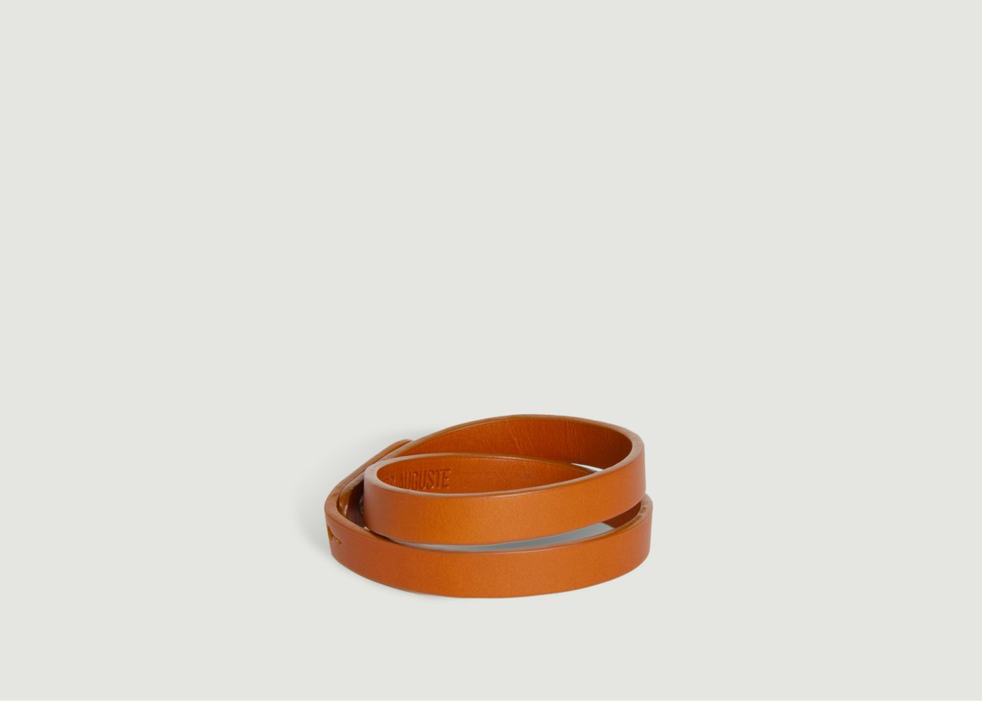 Smooth leather bracelet  - Ateliers Auguste